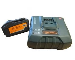 Rokamat Lot De Batterie 08066 Batterie 18 Volts 5,2 Ah Li-Ion + Chargeur Rapide
