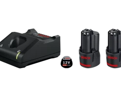 Bosch Bleu Accessoires Lot De Batterie 1600A019RD Pack 2 Batteries GBA 12V 3.0 Ah + Chargeur GAL 12V-40