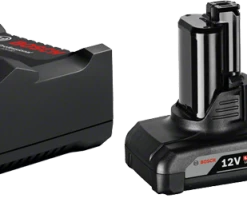 Bosch Bleu Accessoires Lot De Batterie 1600A01B20 Pack 2 Batteries GBA 12V 6.0 Ah + Chargeur GAL 12V-40