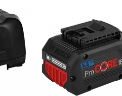 Bosch Bleu Accessoires Lot De Batterie 1600A0214A Pack Batteries 18V ProCORE18V 4.0Ah + 5.5Ah + Chargeur GAL 1880 CV