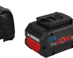Bosch Bleu Accessoires Lot De Batterie 1600A0214C Pack Batterie 5.5Ah ProCore + Chargeur GAL 1880 CV