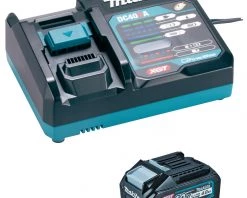 Makita Accessoires Lot De Batterie 191J65-4 Kit De Démarrage XGT DC40RA Chargeur 1 X Batterie BL4040 40V Max 4.0Ah