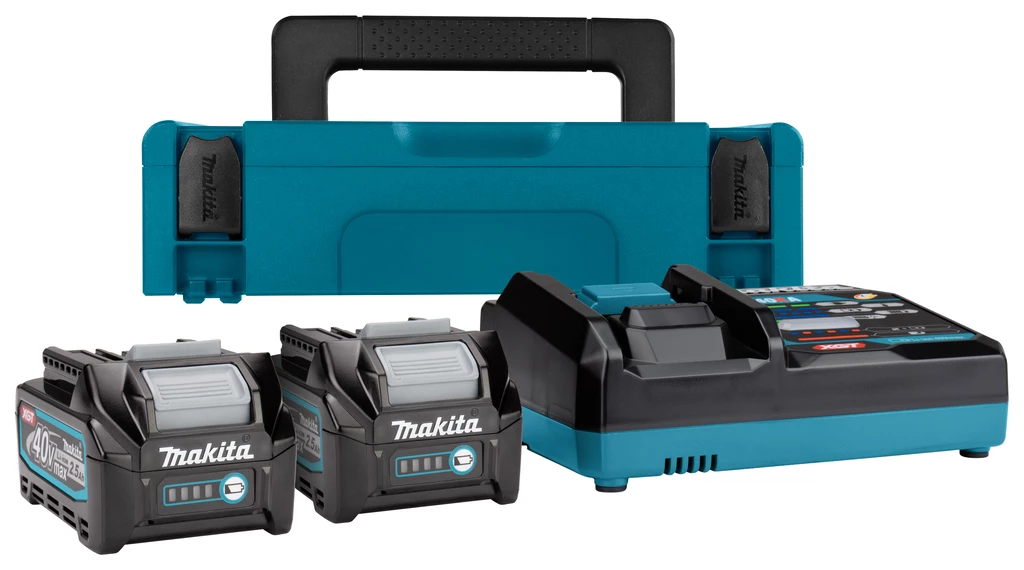 Makita Accessoires Lot De Batterie 191J81-6 Kit De Démarrage XGT DC40RA/2xBL4025 Chargeur XGT 40V Max 2,5Ah Li-Ion DC40RA En MBox 2 Makita Accessoires Lot De Batterie 191J81-6 Kit De Démarrage XGT DC40RA/2xBL4025 Chargeur XGT 40V Max 2,5Ah Li-Ion DC40RA En MBox – Image 2