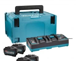 Makita Accessoires Lot De Batterie 191U42-2 Kit De Démarrage XGT DC40RB Dual Charger + 4 X Batterie BL4050F 40V Max 5.0Ah Dans MBox