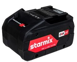 Starmix Accessoires Lot De Batterie 457031 Batterie 18 Volt 10.0 Ah LiHD