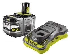 Ryobi Accessoires Lot De Batterie 5133004421 RC18150-190 Batterie One+ 18 Volt 9.0 Ah Li-ion + Chargeur