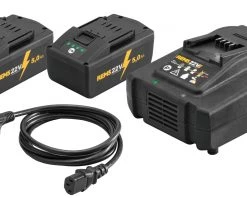 Rems Lot De Batterie 571593 R220 571593 Bloc D'alimentation 22 V 5,0 Ah/230 Volt 290 Watt