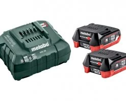 Metabo Accessoires Lot De Batterie 685301000 Set De Base - 2 X Batterie 12V 4.0Ah Li-Power + Chargeur ASC55