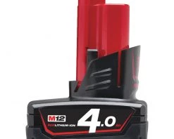 Milwaukee Accessoires Lot De Batterie Batterie Red Lithium 4.0 A.h M12 B4