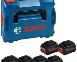 Bosch Bleu Accessoires Lot De Batterie Bosch Dans L-Boxx - 4 X Batterie ProCore 18V 4.0 Ah + 2 X ProCore 8.0 Ah 1600A02A2T