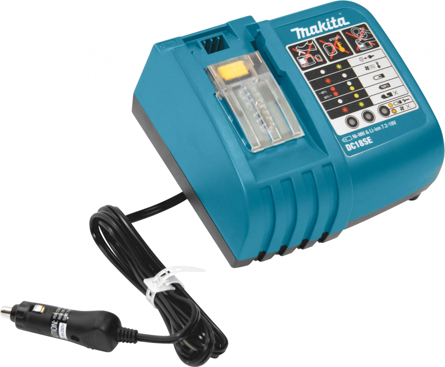 Makita Accessoires Chargeur De Batterie Chargeur De Voiture DC18SE 9.6-18 Volt Li-ion/Ni-MH Slide 1 Makita Accessoires Chargeur De Batterie Chargeur De Voiture DC18SE 9.6-18 Volt Li-ion/Ni-MH Slide