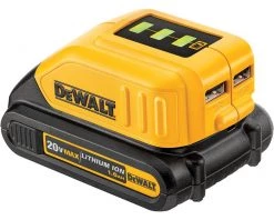 DeWalt Accessoires Lot De Batterie DCB090-XJ Adaptateur / Chargeur USB Compatible Avec Les Batteries XR