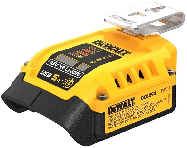DeWalt Accessoires Lot De Batterie DCB094K-QW Adaptateur De Charge USB 18 V XR 1 DeWalt Accessoires Lot De Batterie DCB094K-QW Adaptateur De Charge USB 18 V XR