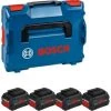 Bosch Bleu Accessoires Lot De Batterie Ensemble De Batteries Dans L-Boxx - 4 X Batterie ProCore 18V 5,5 Ah Li-ion 1600A02A2U