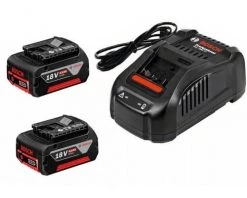 Bosch Bleu Accessoires Lot De Batterie Kit De Demarrage 1 - 2 X Batteries GBA 18 Volt 5,0 Ah M-C Professionnel GAL1880CV Chargeur