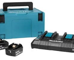 Makita Accessoires Lot De Batterie Kit De Démarrage - 2 X Batterie BL1850B 18V 5.0Ah Duo Chargeur DC18RD En MBox 3