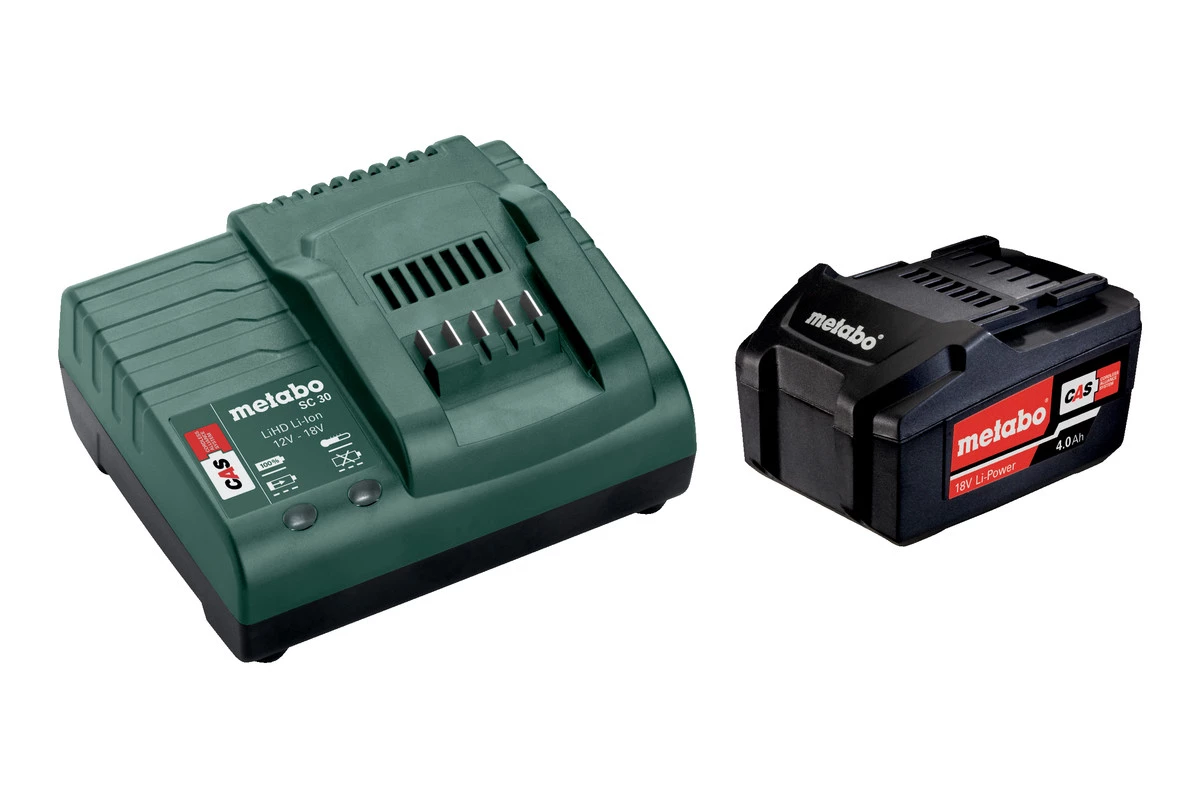Metabo Accessoires Lot De Batterie Pack Batterie 1 X 18V 4.0Ah Li-Ion + 1 X Chargeur SC 30 685192000 1 Metabo Accessoires Lot De Batterie Pack Batterie 1 X 18V 4.0Ah Li-Ion + 1 X Chargeur SC 30 685192000