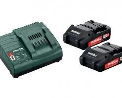 Metabo Accessoires Lot De Batterie Pack Batterie 2 X 18V 2.0Ah Li-Ion + 1 X Chargeur SC 30 685161000