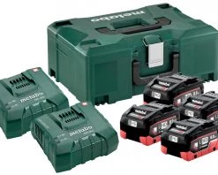 Metabo Accessoires Lot De Batterie Pack Batterie 4 X 18V LiHD 8.0Ah + 2 X Chargeur ASC Ultra 685135000