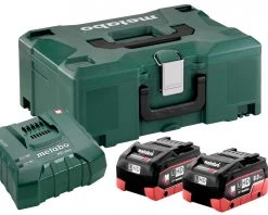 Metabo Accessoires Lot De Batterie Set De Batteries 2 X 18V LiHD 8.0Ah + 1 X Lader ASC Ultra 685131000