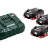 Metabo Accessoires Lot De Batterie Sets De Batteries 3 X 18V LiHD 4.0Ah + 1 X Chargeur ASC 30-36 V 685132000