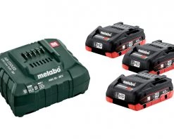 Metabo Accessoires Lot De Batterie Sets De Batteries 3 X 18V LiHD 4.0Ah + 1 X Chargeur ASC 30-36 V 685132000